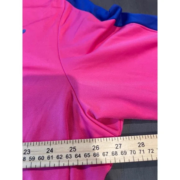 Vintage Puma Sportlifestyle Track Jacket Full Zip Pink Blue Retro Men's XXL - Picture 9 of 10